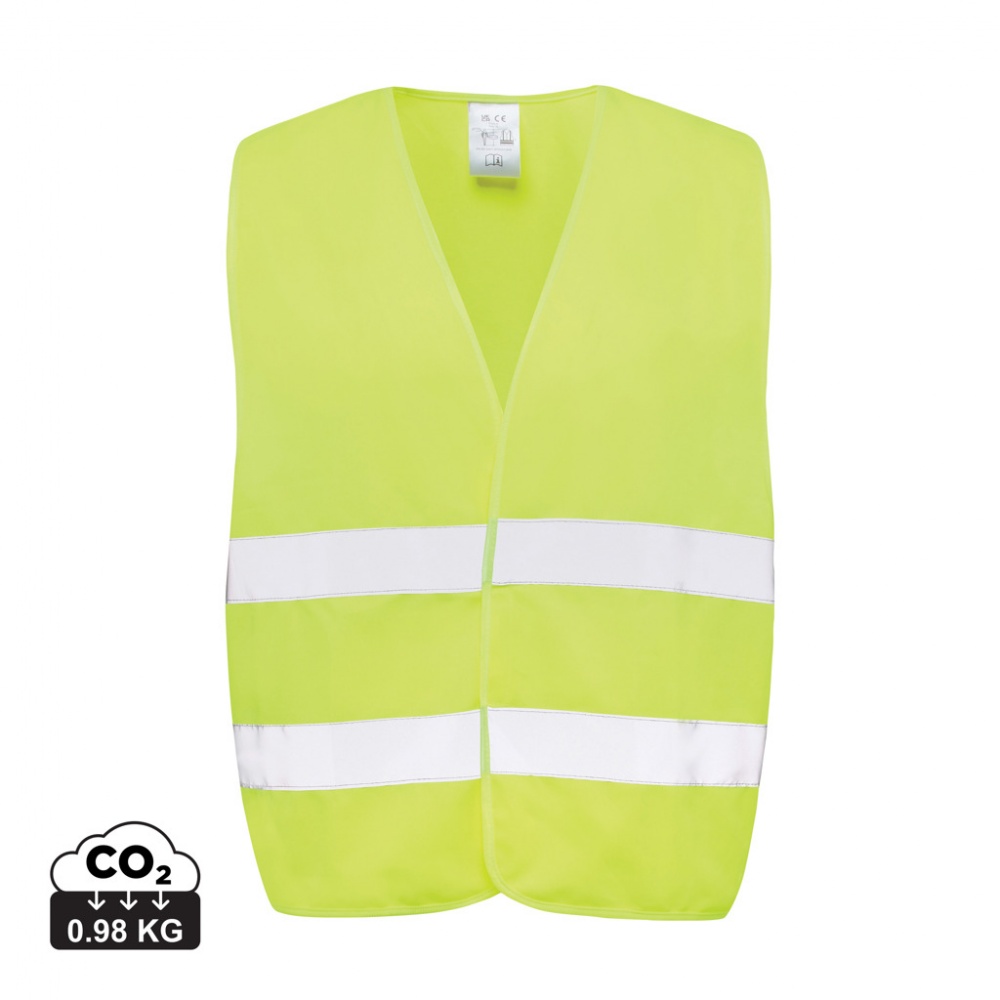 Logo trade promotional giveaways image of: GRS recycled PET high-visibility safety vest