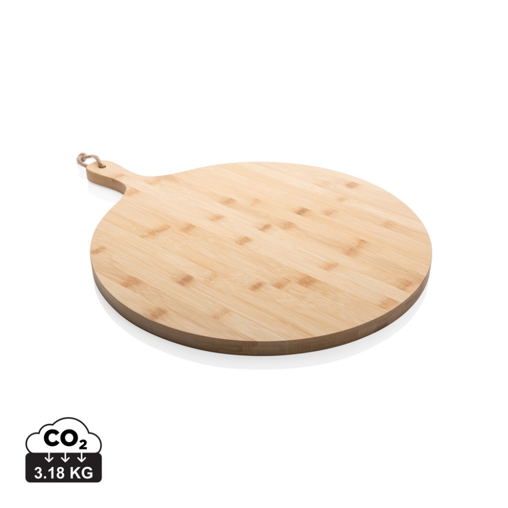 Logo trade promotional merchandise photo of: Ukiyo bamboo round serving board