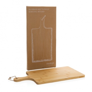 Logo trade business gifts image of: Ukiyo bamboo rectangle serving board