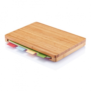 Logo trade promotional giveaways picture of: Cutting board with 4pcs hygienic boards