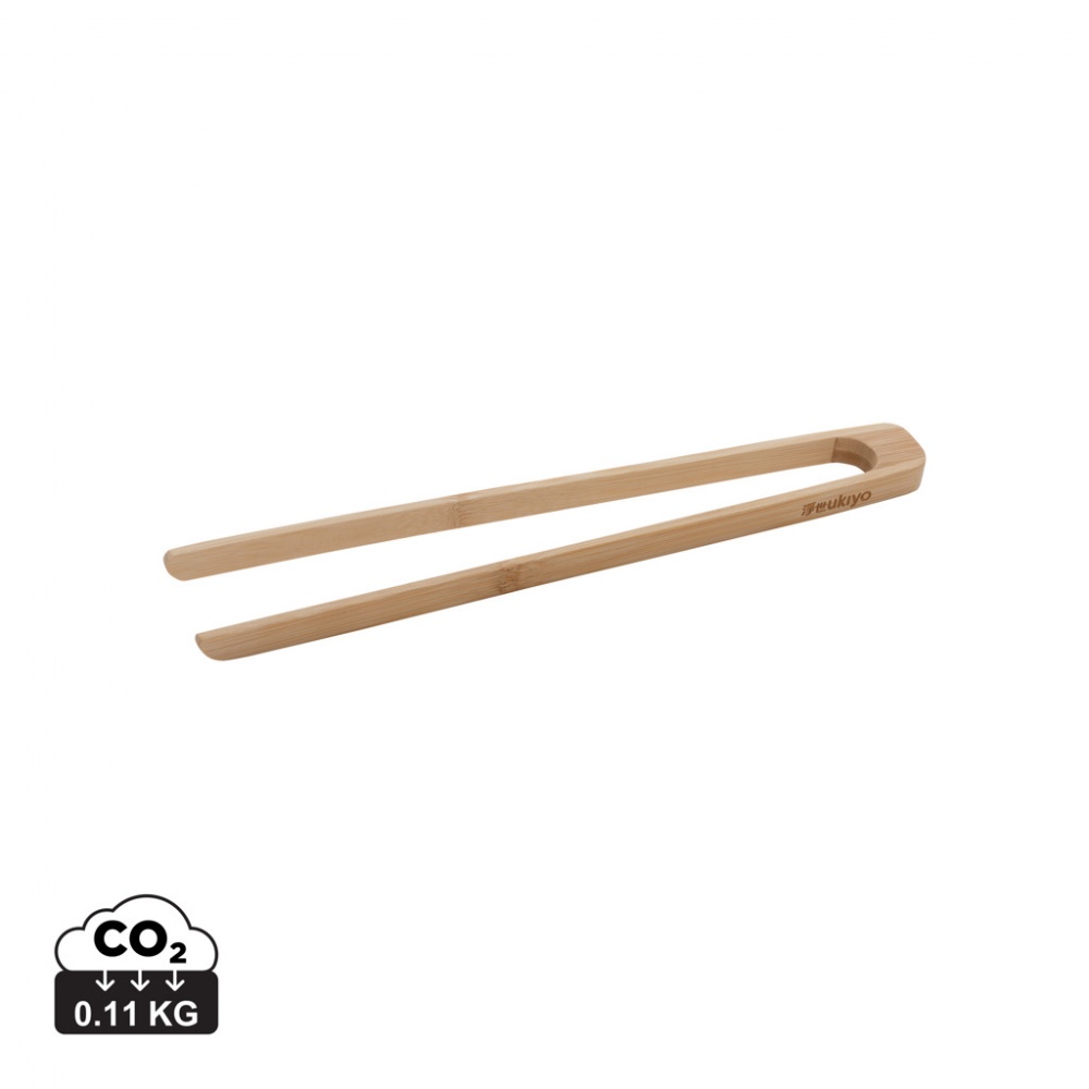 Logo trade promotional product photo of: Ukiyo bamboo serving tongs