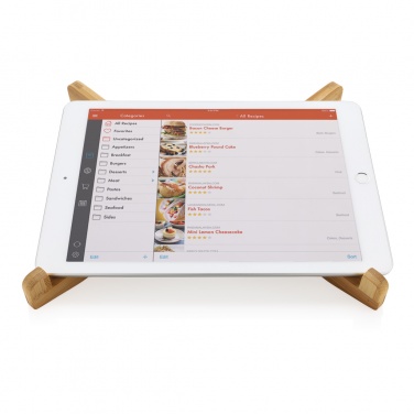 Logotrade corporate gift picture of: Bamboo portable laptop stand