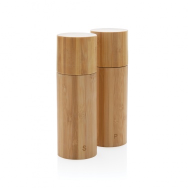 Logotrade advertising products photo of: Ukiyo bamboo salt and pepper mill set