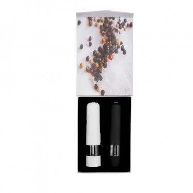 Logo trade promotional items image of: Electric pepper and salt mill set