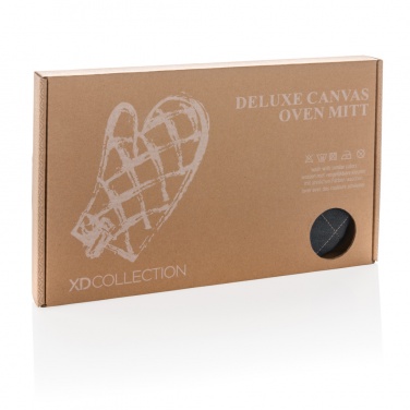 Logo trade promotional item photo of: Deluxe canvas oven mitt