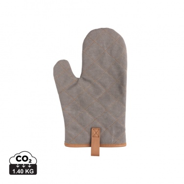 Logo trade promotional merchandise image of: Deluxe canvas oven mitt