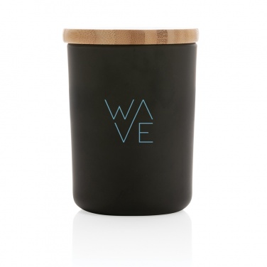 Logo trade corporate gift photo of: Ukiyo deluxe scented candle with bamboo lid