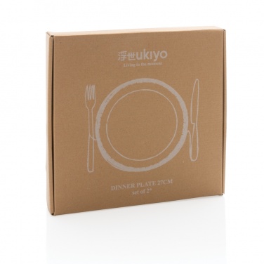 Logotrade corporate gifts photo of: Ukiyo dinner plate set of 2