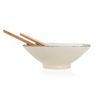 Logo trade corporate gifts picture of: Ukiyo salad bowl with bamboo salad server