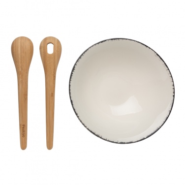 Logotrade promotional merchandise picture of: Ukiyo salad bowl with bamboo salad server