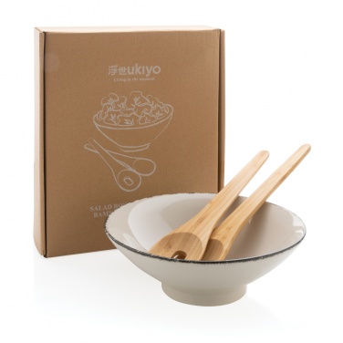 Logotrade business gifts photo of: Ukiyo salad bowl with bamboo salad server