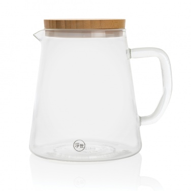 Logotrade promotional product image of: Ukiyo borosilicate glass carafe with bamboo lid 1.2L