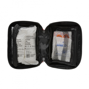 Logo trade promotional giveaways picture of: RCS recycled nubuck PU pouch  first aid set