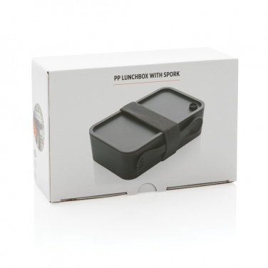 Logo trade business gift photo of: PP lunchbox with spork