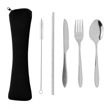 Logotrade promotional giveaways photo of: 4 PCS stainless steel re-usable cutlery set