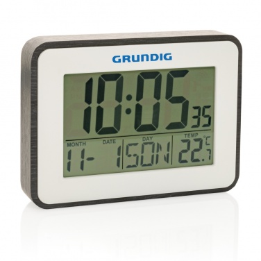 Logo trade promotional product photo of: Grundig weatherstation alarm and calendar