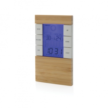 Logo trade promotional products picture of: Utah RCS rplastic and bamboo weather station