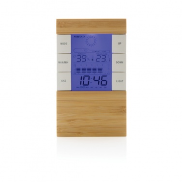 Logotrade corporate gift image of: Utah RCS rplastic and bamboo weather station