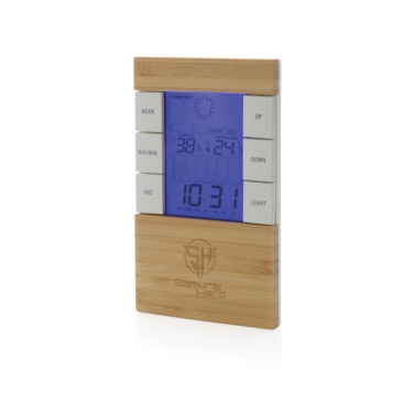 Logo trade business gift photo of: Utah RCS rplastic and bamboo weather station