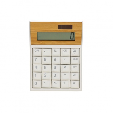 Logotrade promotional product picture of: Utah RCS recycled plastic and  bamboo calculator