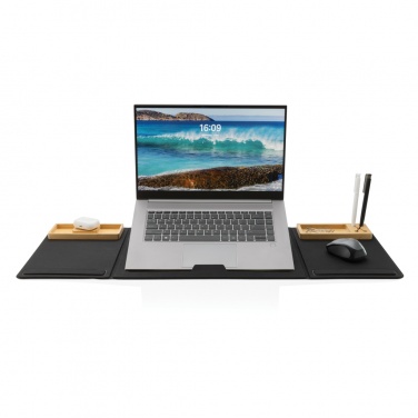 Logotrade promotional product image of: Impact AWARE RPET Foldable desk organizer with laptop stand