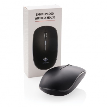 Logo trade corporate gifts picture of: Light up logo wireless mouse