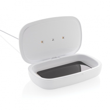 Logotrade promotional gift picture of: UV-C steriliser box with 5W wireless charger