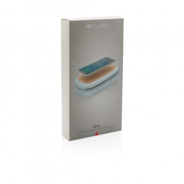 Logo trade corporate gifts image of: Rena UV-C steriliser box with 5W wireless charger