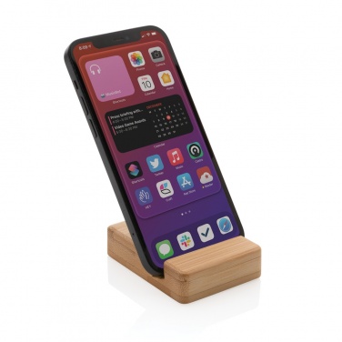 Logo trade promotional merchandise picture of: Bamboo phone stand XD