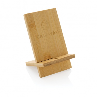 Logotrade advertising product image of: Bamboo phone stand in kraft box