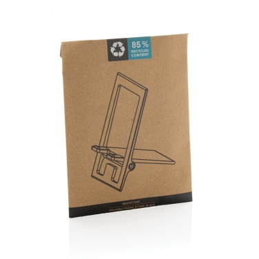 Logo trade promotional merchandise image of: SnapStand RCS recycled plastic foldable phone stand