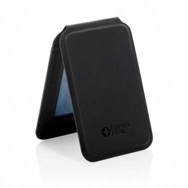 Logotrade promotional merchandise picture of: Magstand RCS recycled PU magnetic phone wallet with stand