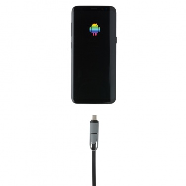 Logo trade promotional product photo of: 3-in-1 retractable cable