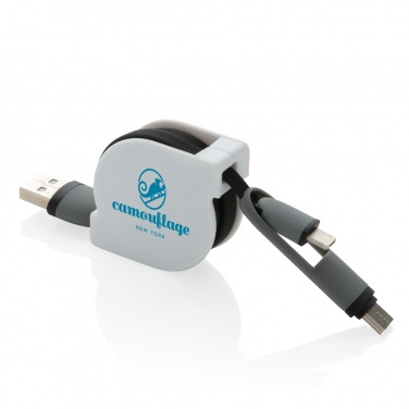 Logotrade promotional products photo of: 3-in-1 retractable cable