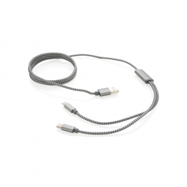 Logo trade promotional product photo of: 3-in-1 braided cable