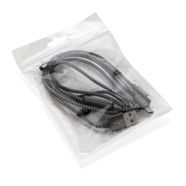 Logo trade promotional product photo of: 3-in-1 braided cable