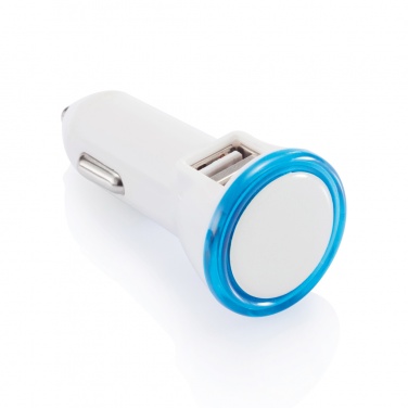 Logo trade promotional merchandise image of: Powerful dual port car charger