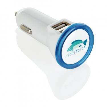 Logo trade promotional merchandise photo of: Powerful dual port car charger