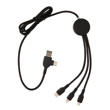 Logotrade corporate gift image of: Light up logo 6-in-1 cable