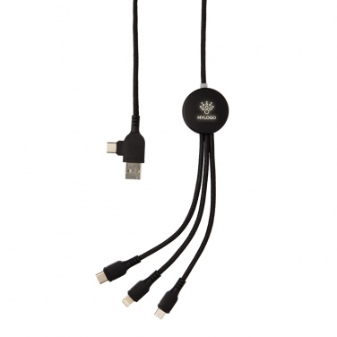 Logotrade promotional items photo of: Light up logo 6-in-1 cable