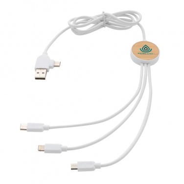 Logotrade corporate gifts photo of: RCS recycled plastic Ontario 6-in-1 cable