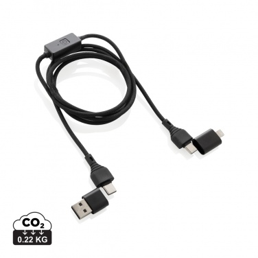 Logo trade promotional gift photo of: Datalock RCS recycled 60W hacking protection cable