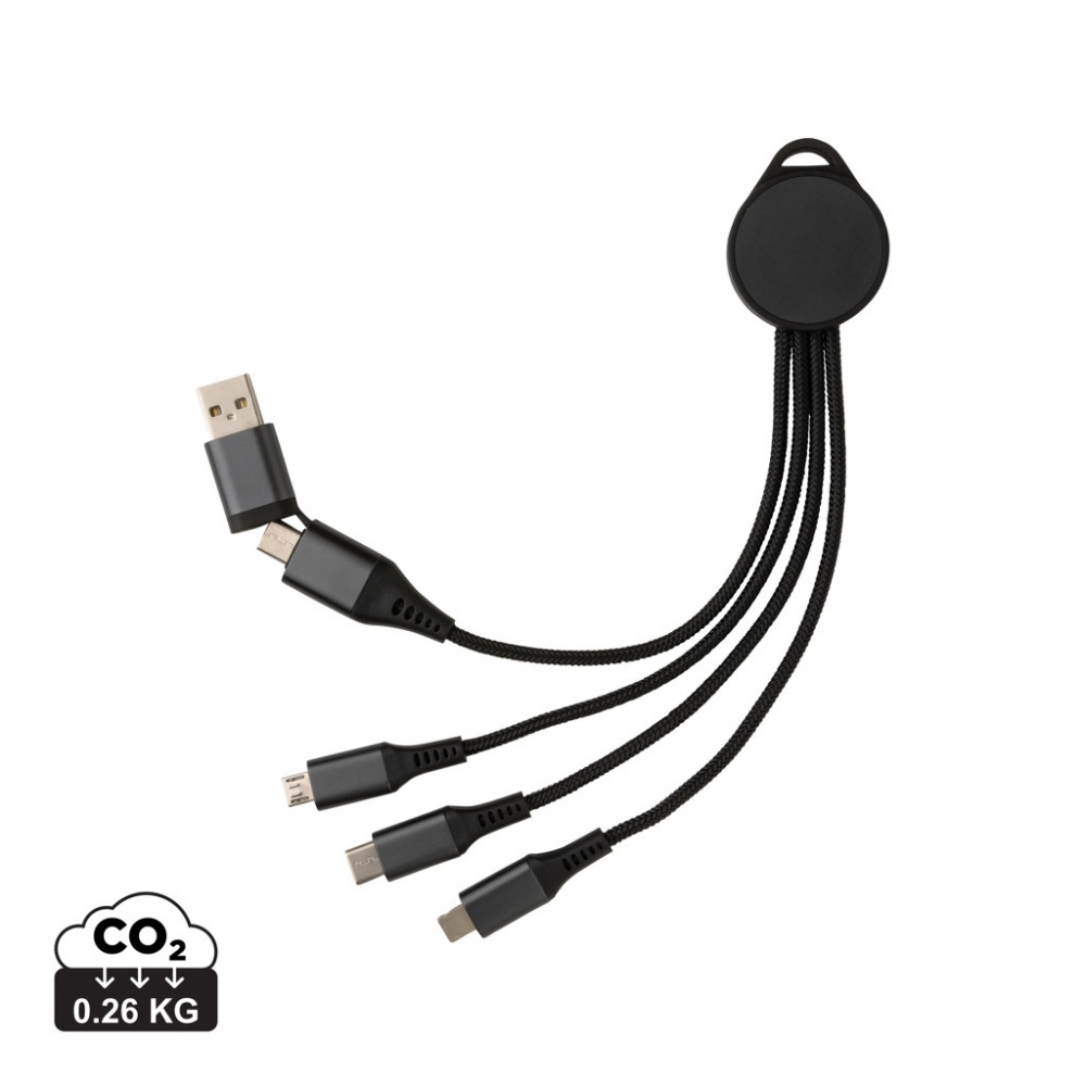 Logotrade promotional gift picture of: Terra RCS recycled aluminium 6-in-1 charging cable