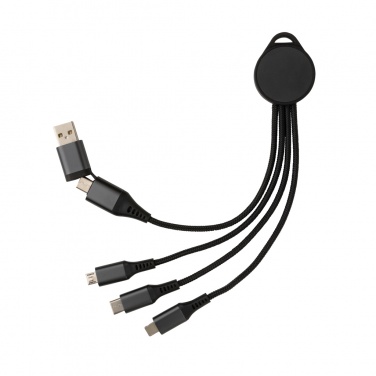 Logotrade promotional product image of: Terra RCS recycled aluminium 6-in-1 charging cable