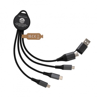 Logotrade advertising product image of: Terra RCS recycled aluminium 6-in-1 charging cable