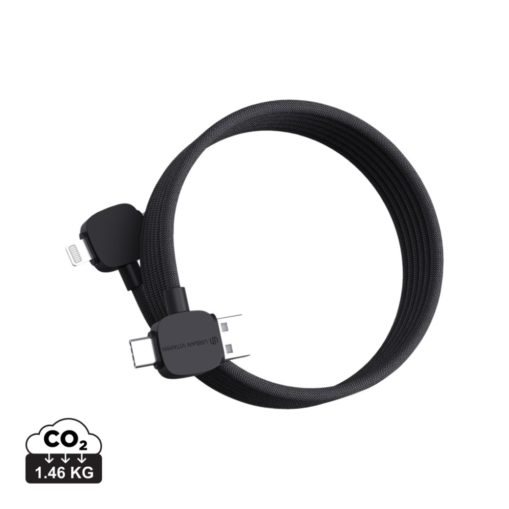 Logotrade promotional item image of: Urban Vitamin Stockton 65W RCS RTPE/RPET magnetic cable