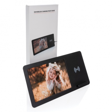 Logo trade advertising products picture of: 5W Wireless charger and photo frame