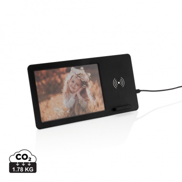 Logo trade advertising products image of: 5W Wireless charger and photo frame