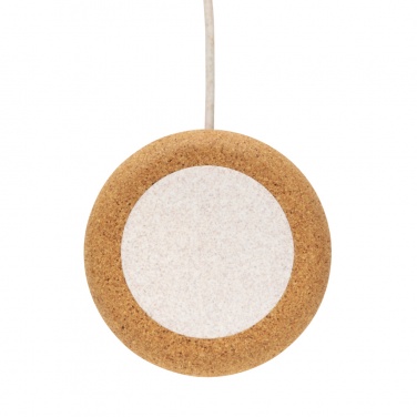 Logo trade promotional items picture of: Cork and Wheat 5W wireless charger