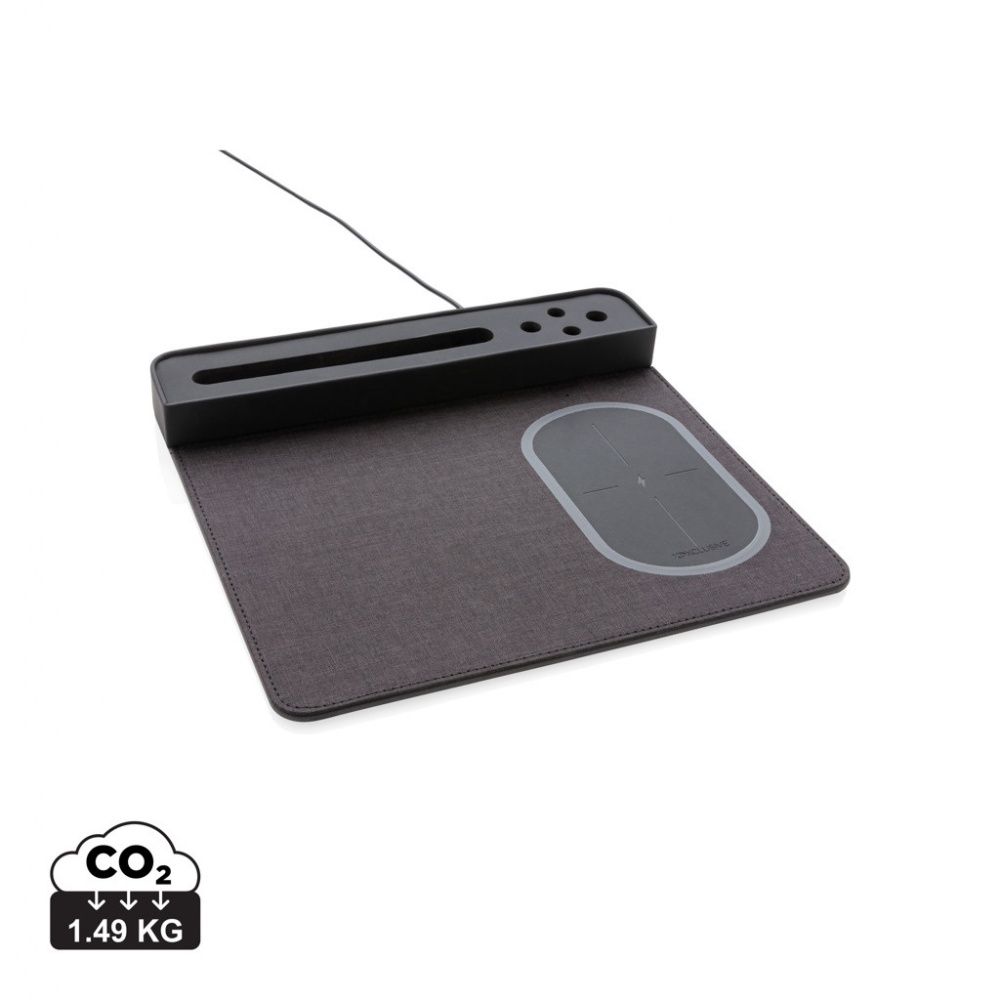 Logotrade promotional items photo of: Air mousepad with 5W wireless charging and USB